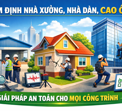 Kiểm định nhà xưởng, nhà dân, cao ốc – Giải pháp an toàn cho mọi công trình